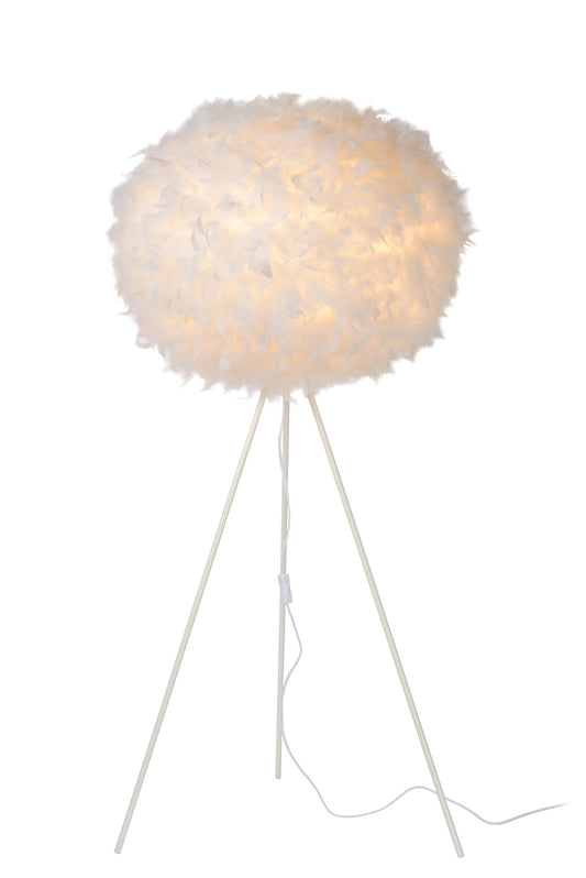 Lucide GOOSY SOFT - Floor lamp - Ø 50 cm - 1xE27 - White