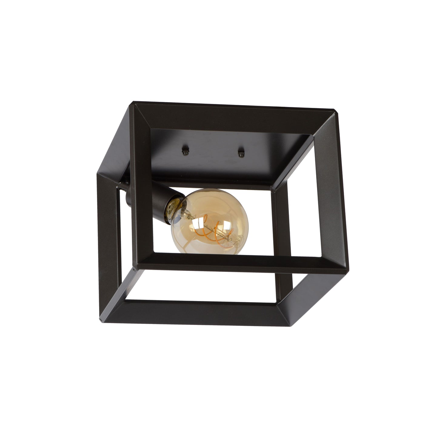 Lucide THOR - Flush ceiling light - 1xE27 - Grey iron