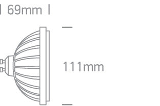 R111 GU10 LED