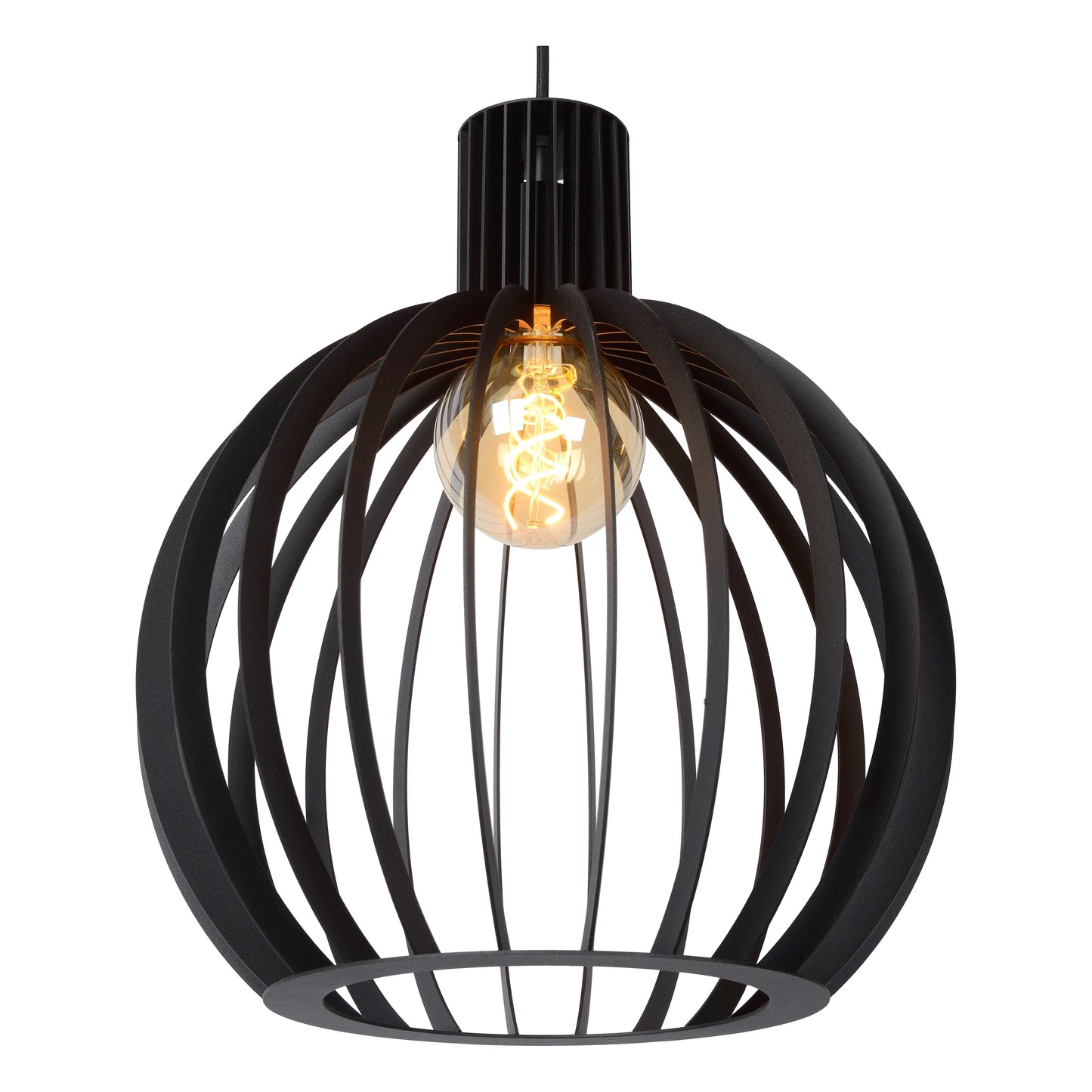 Lucide MIKAELA - Pendant light - 2xE27 - Black