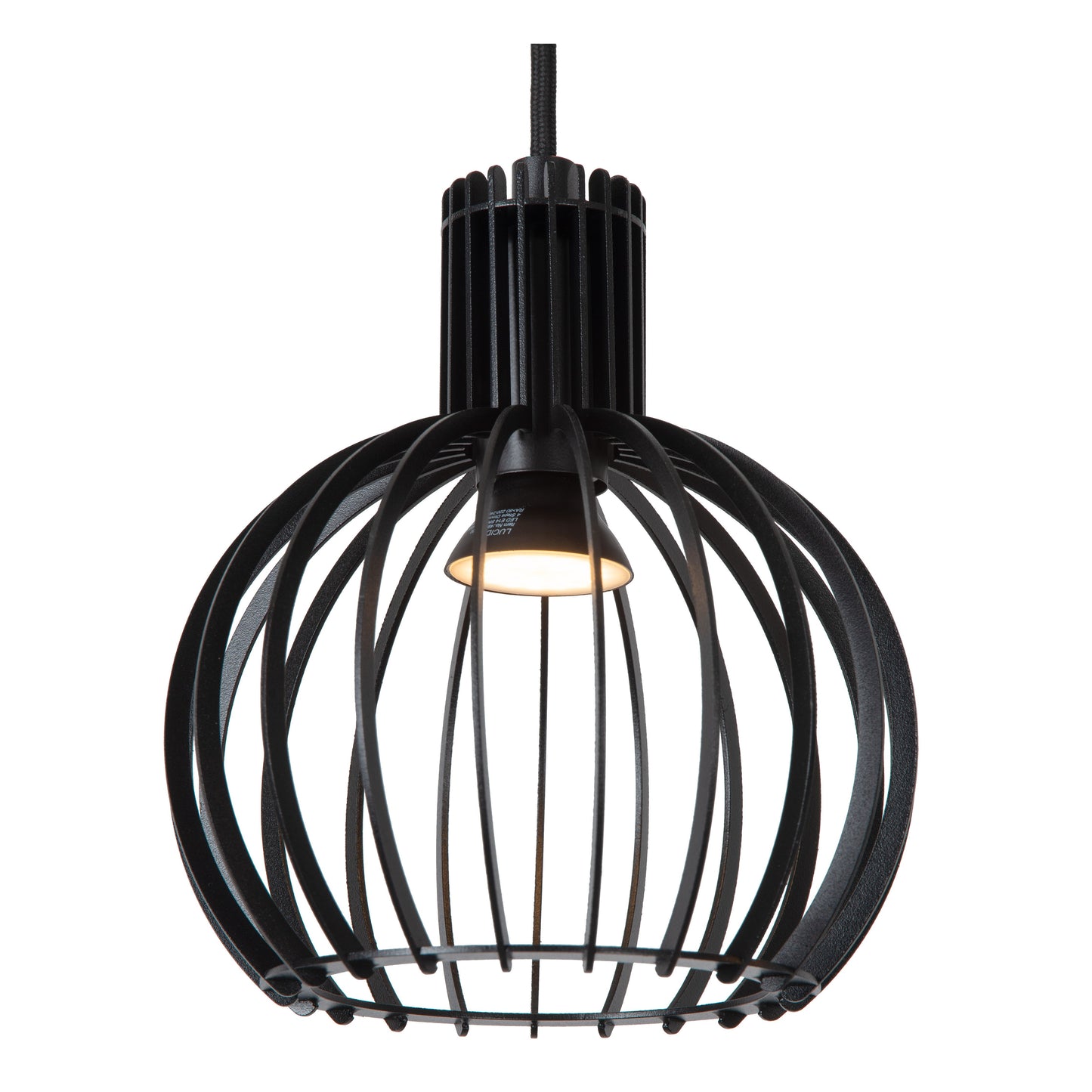 Lucide MIKAELA - Pendant light - Ø 32 cm - 3xE14 - Black