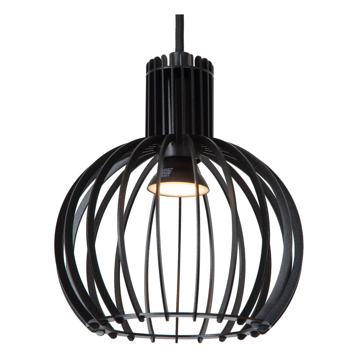 Lucide MIKAELA - Pendant light - Ø 32 cm - 3xE14 - Black