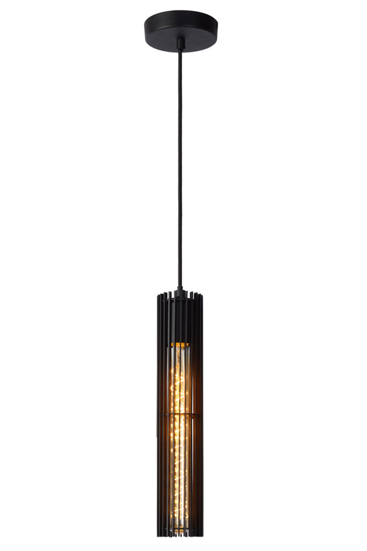 Lucide LIONEL - Pendant light - Ø 6,5 cm - 1xE27 - Black