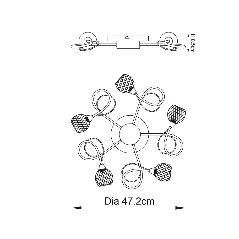 Aherne 5lt semi flush