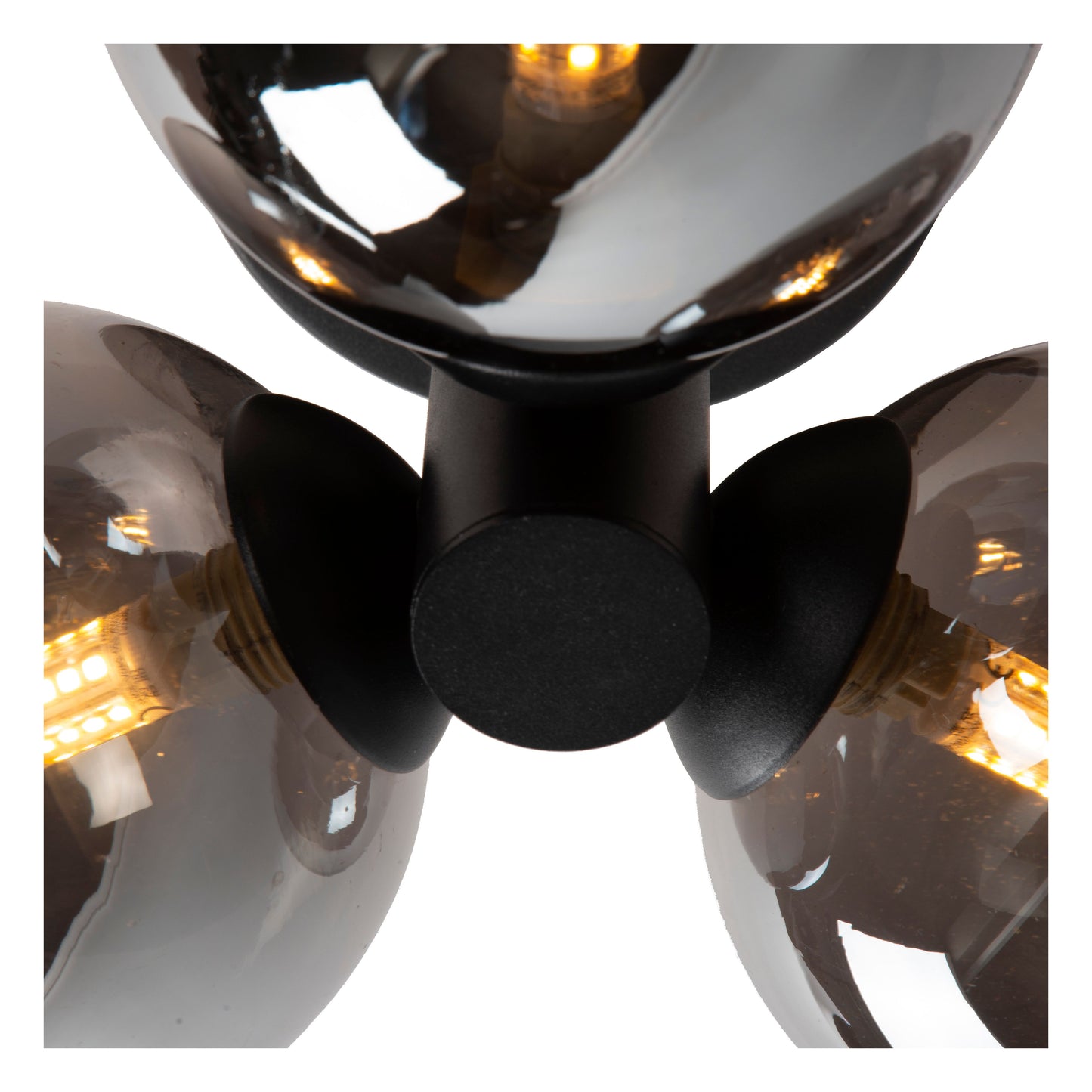 Lucide TRUDY - Flush ceiling light Bathroom - Ø 28 cm - 3xG9 - IP44 - Black