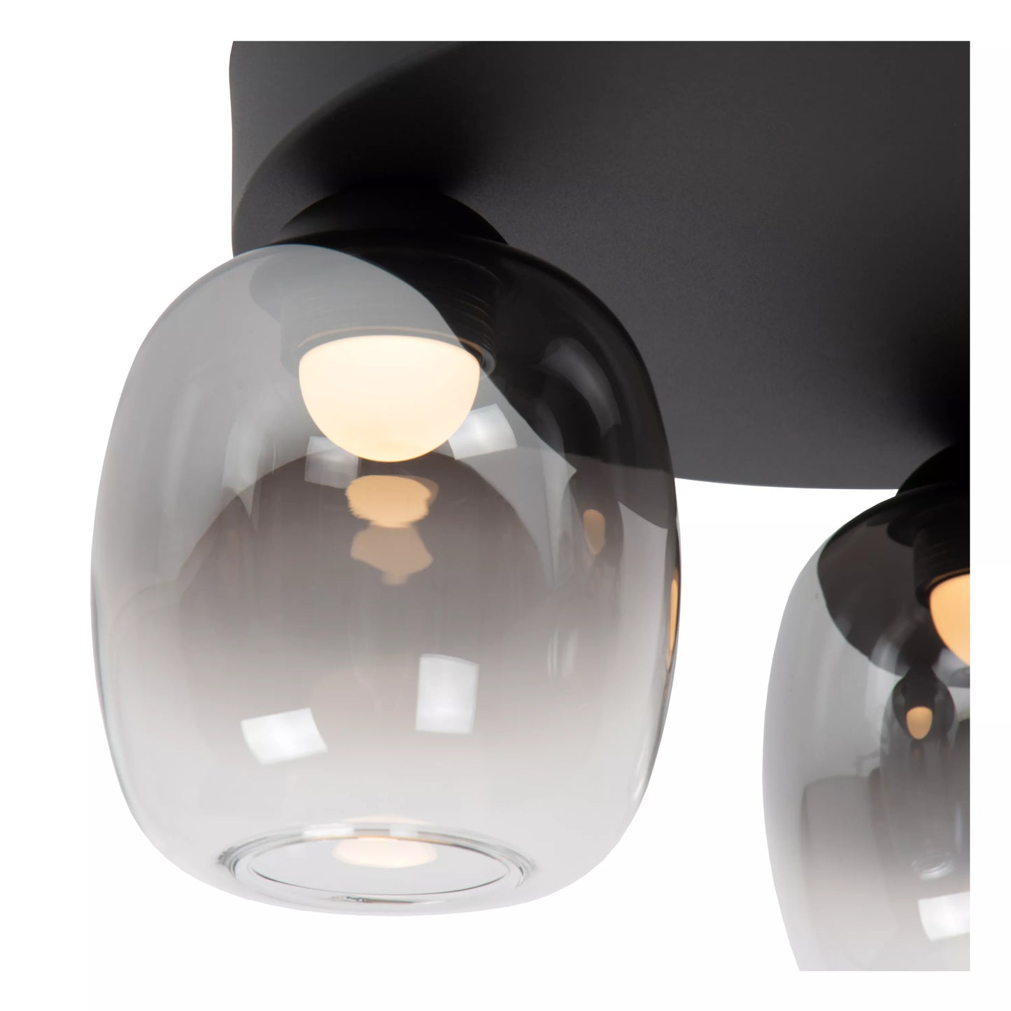 Lucide TAMINO - Flush ceiling light - LED Dim. - 3x5,6W 3000K - Black