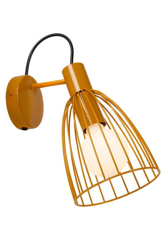 Lucide MACARONS - Wall light - 1xE27 - Ocher Yellow