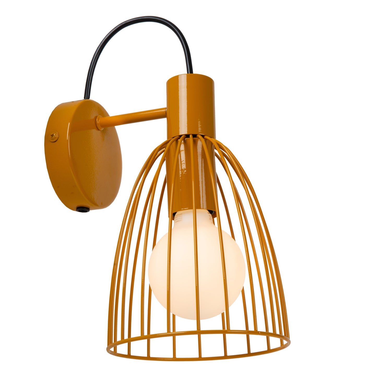 Lucide MACARONS - Wall light - 1xE27 - Ocher Yellow