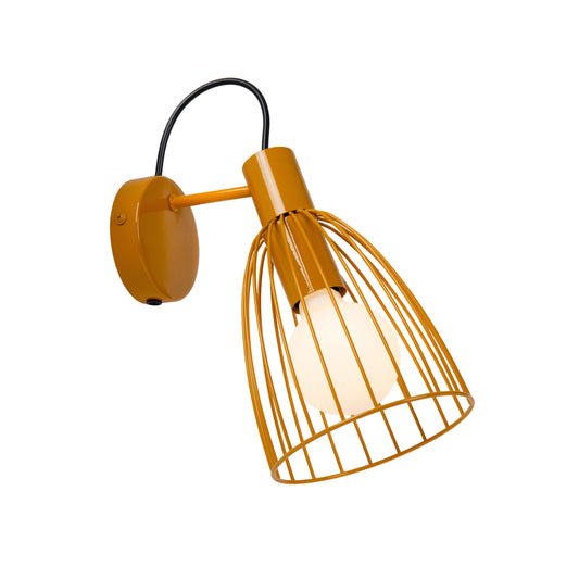 Lucide MACARONS - Wall light - 1xE27 - Ocher Yellow