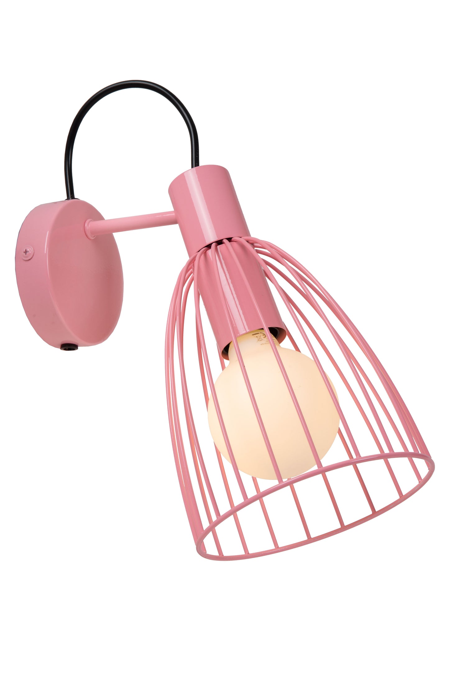 Lucide MACARONS - Wall light - 1xE27 - Pink