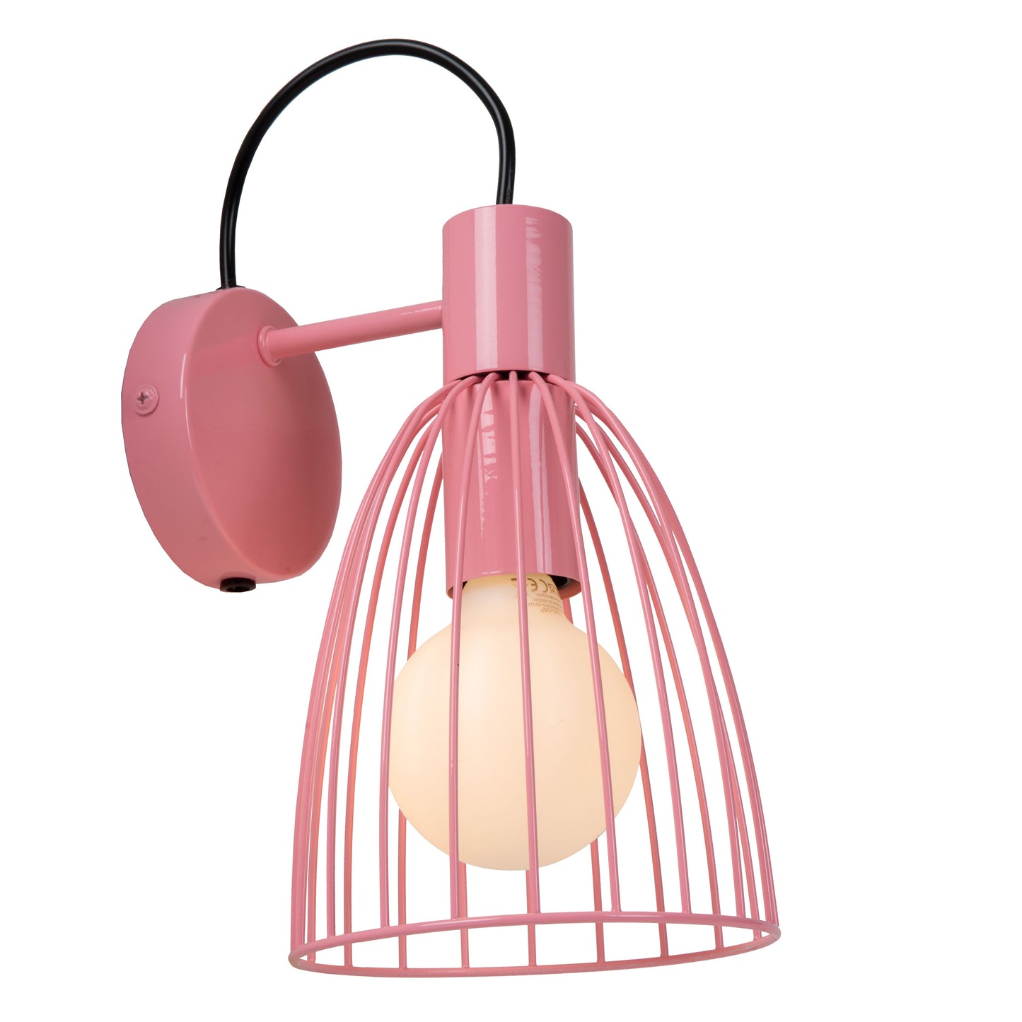 Lucide MACARONS - Wall light - 1xE27 - Pink