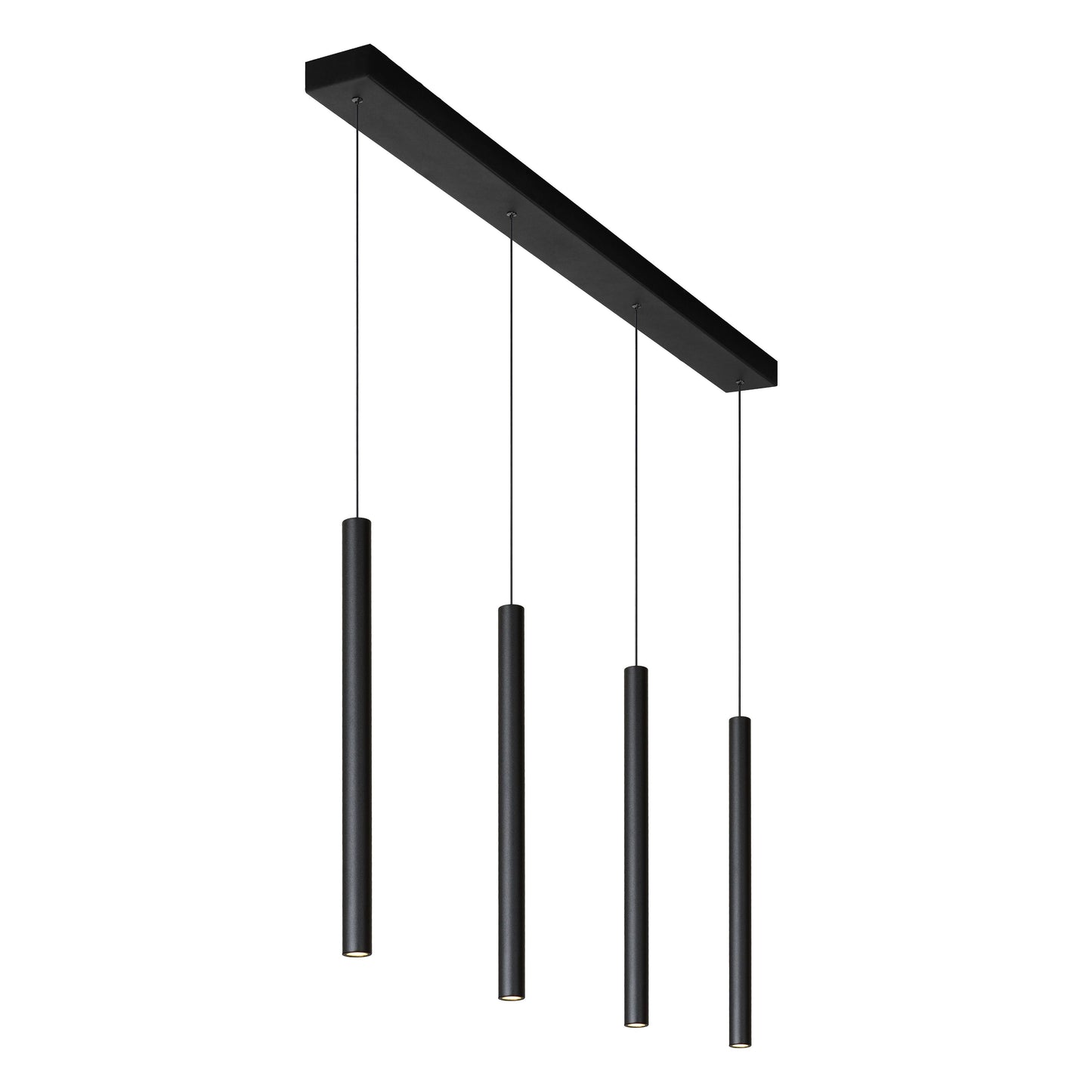 Lucide LORENZ - Pendant light - LED Dim. - 4x4W 3000K - Black