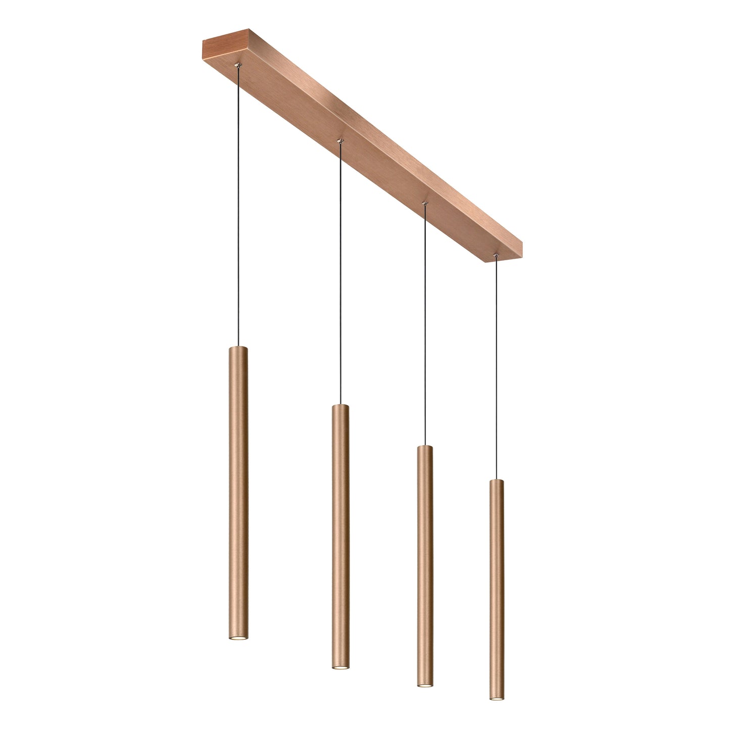 Lucide LORENZ - Pendant light - LED Dim. - 4x4W 3000K - Rust Brown