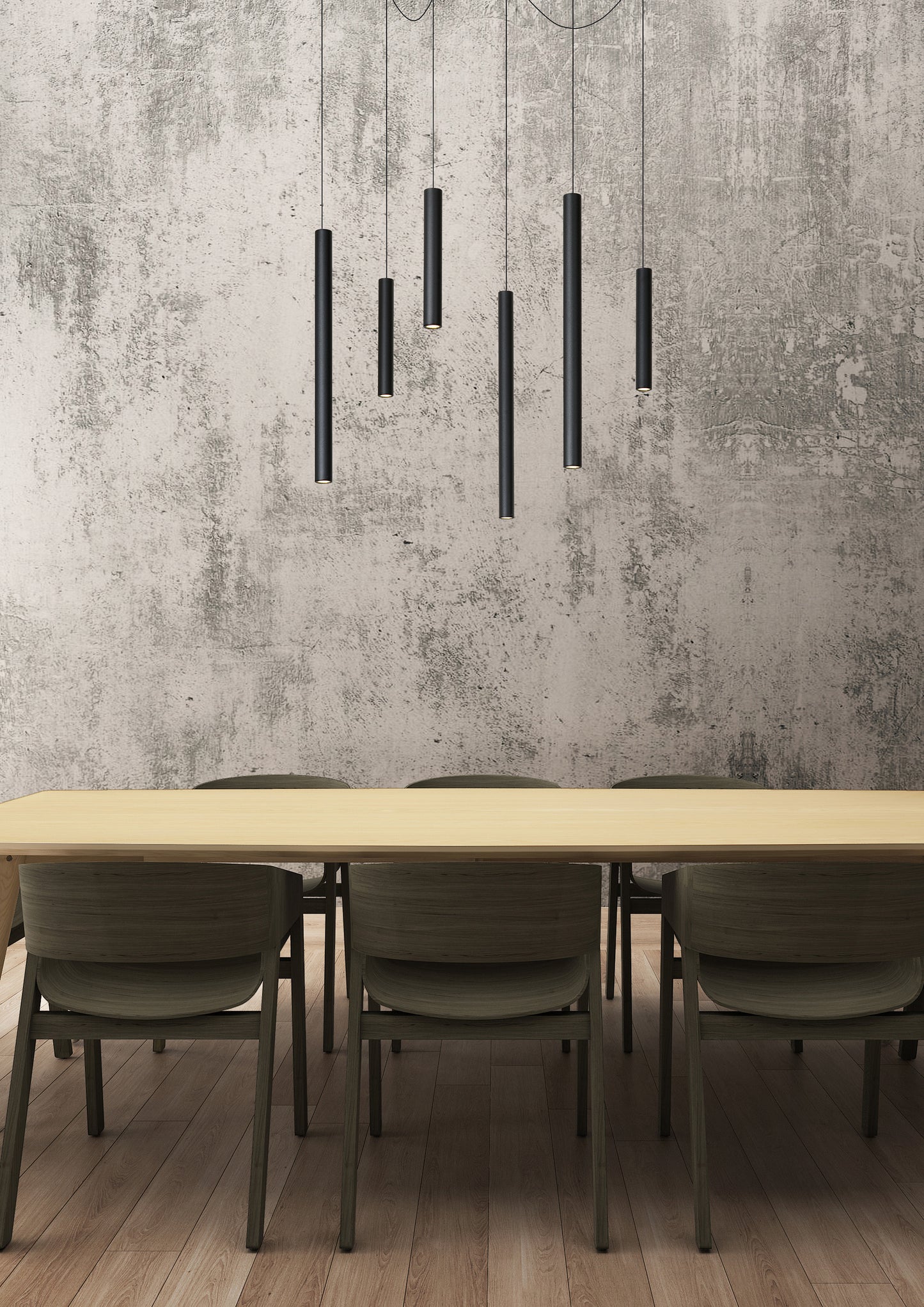 Lucide LORENZ - Pendant light - Ø 120 cm - LED Dim. - 6x4W 3000K - Black