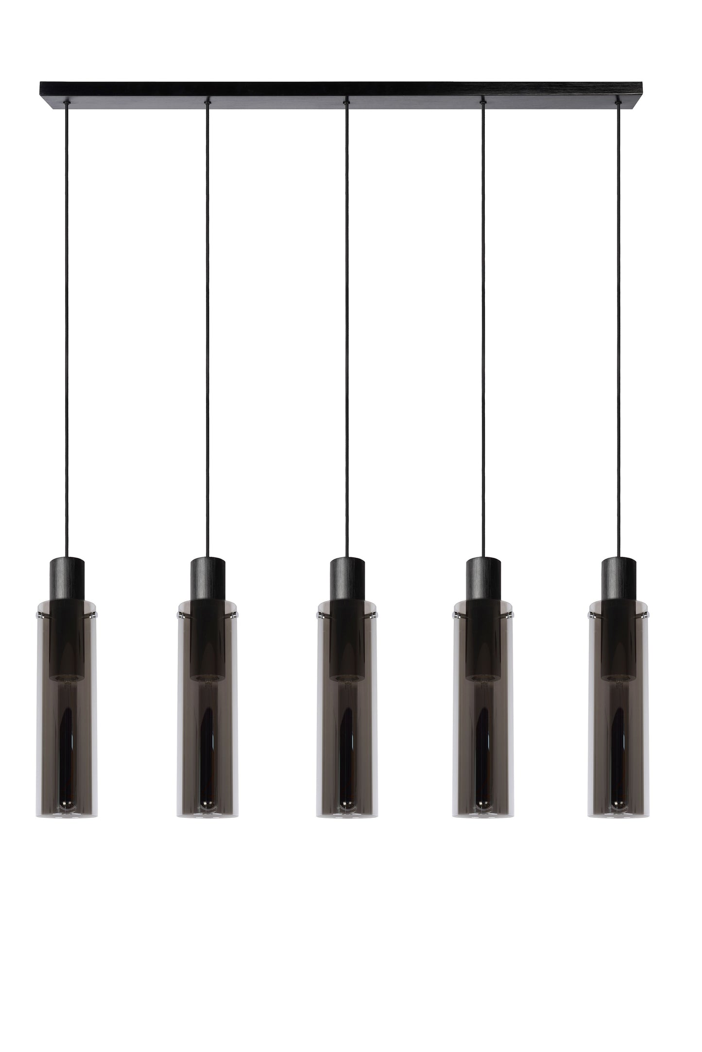 Lucide ORLANDO - Pendant light - 5xE27 - Smoke Grey