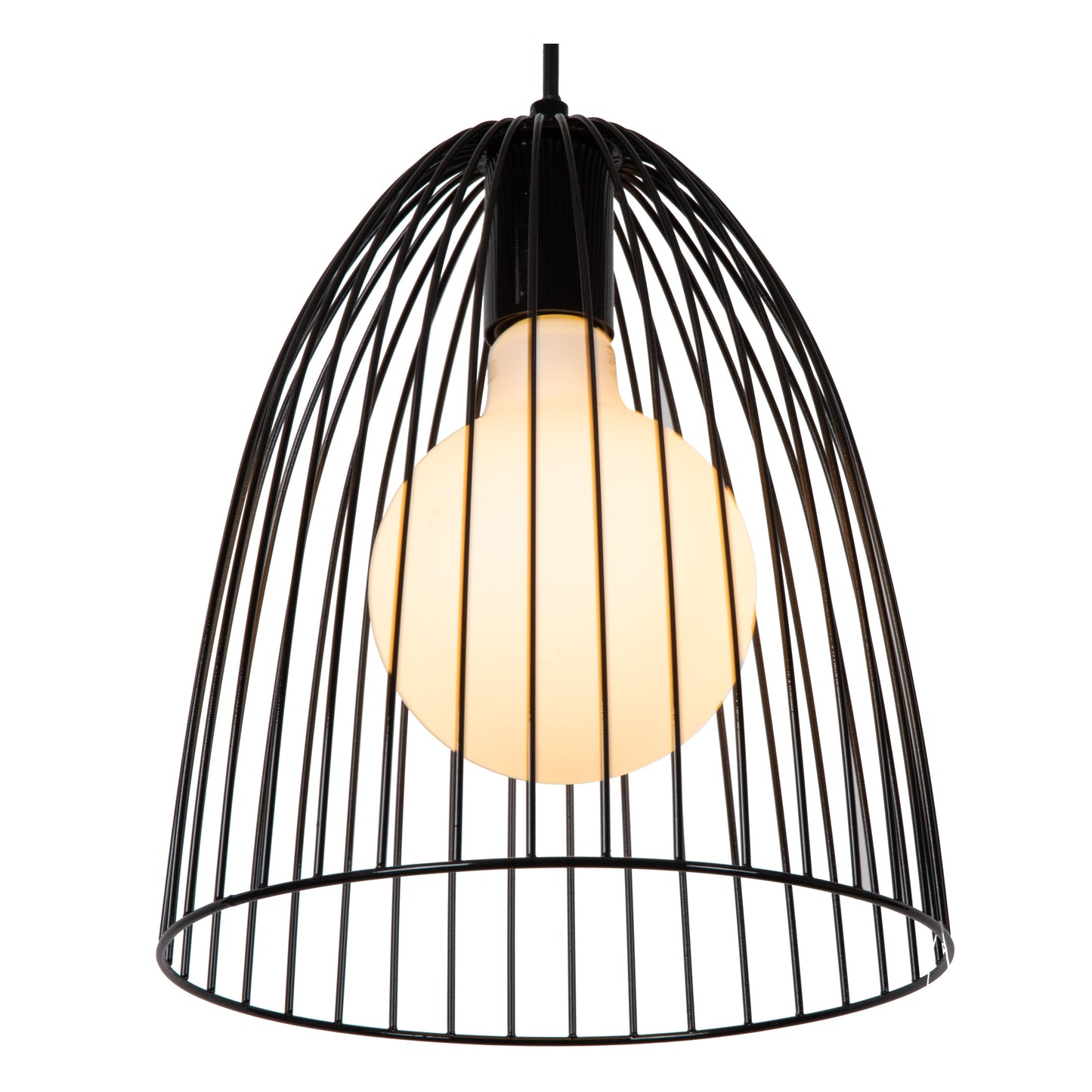 Lucide MACARONS - Pendant light - Ø 24,5 cm - 1xE27 - Black