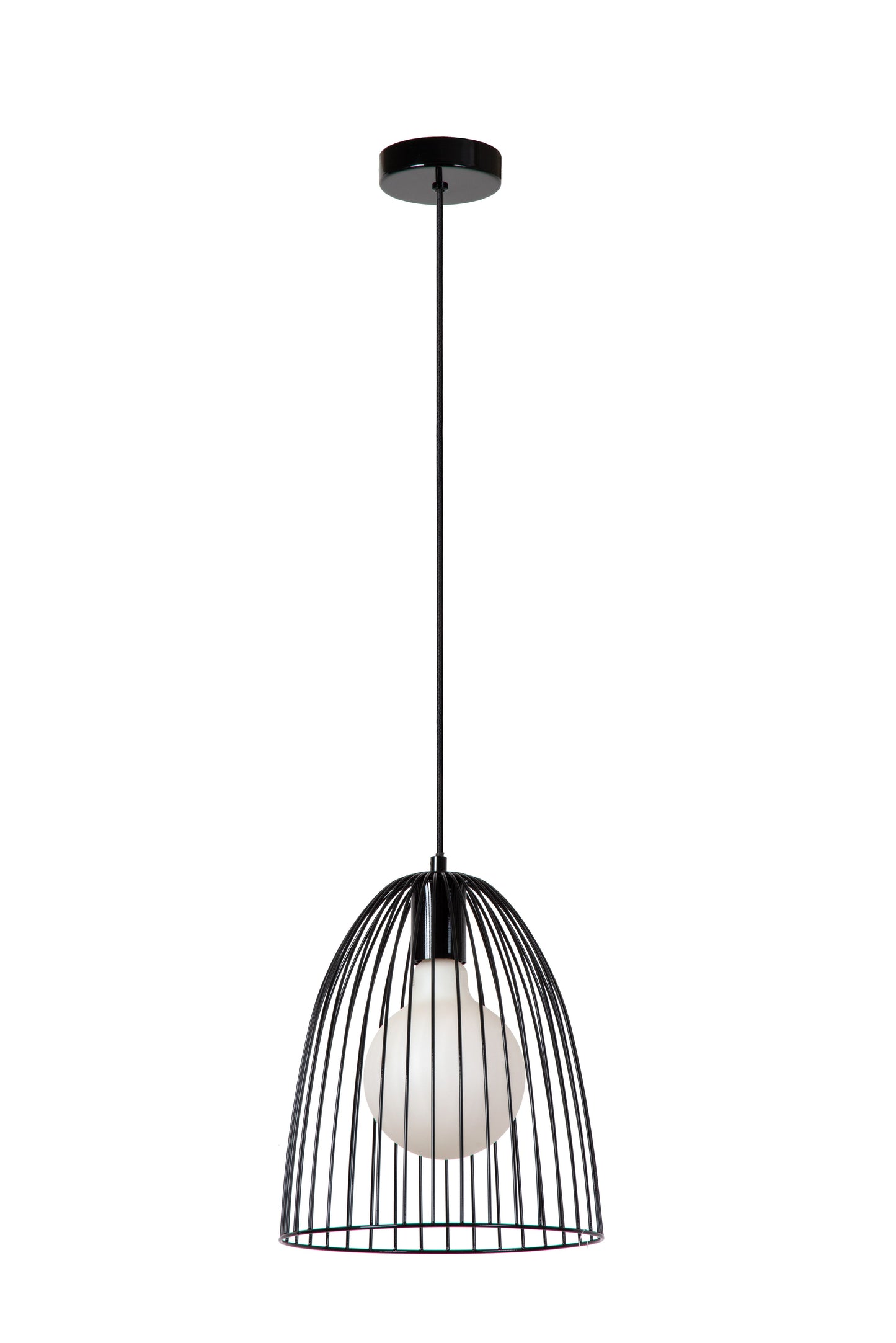 Lucide MACARONS - Pendant light - Ø 24,5 cm - 1xE27 - Black