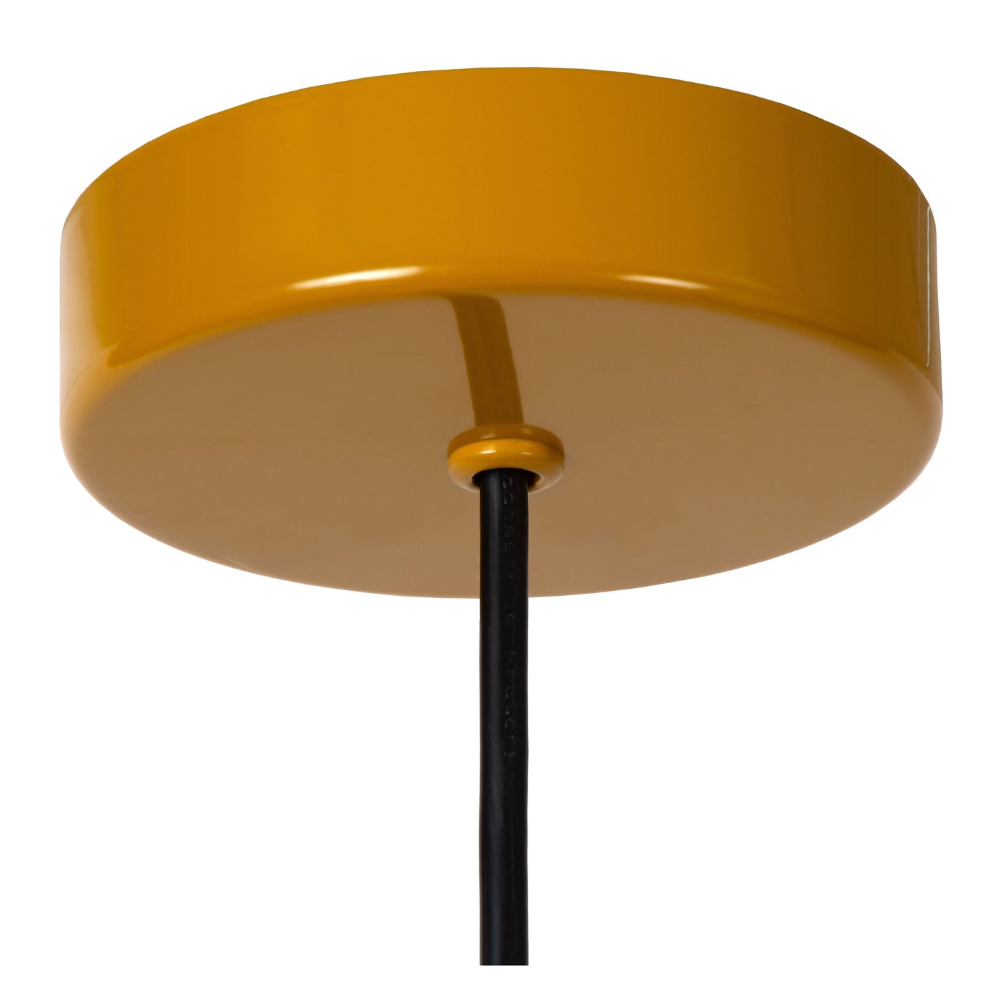 Lucide MACARONS - Pendant light - Ø 24,5 cm - 1xE27 - Ocher Yellow