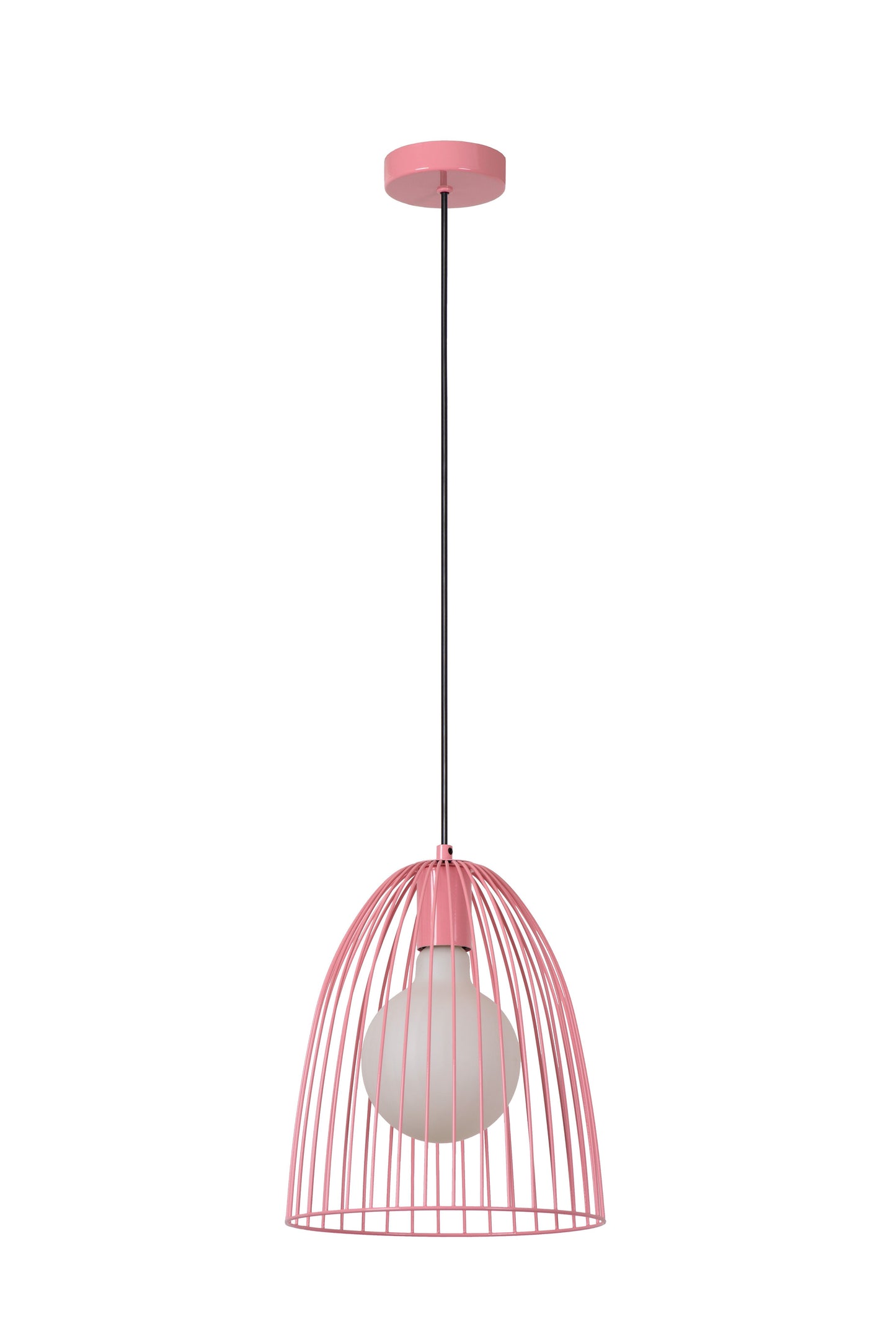 Lucide MACARONS - Pendant light - Ø 24,5 cm - 1xE27 - Pink