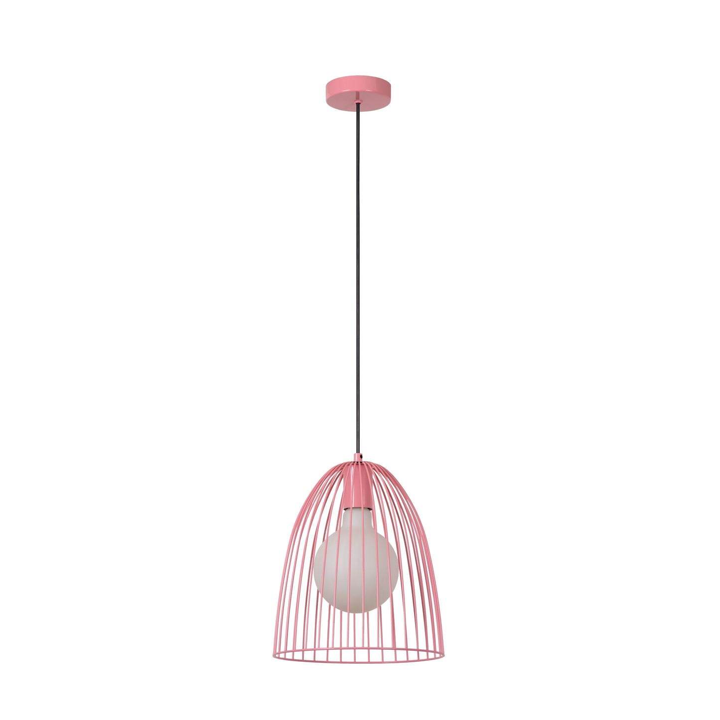 Lucide MACARONS - Pendant light - Ø 24,5 cm - 1xE27 - Pink