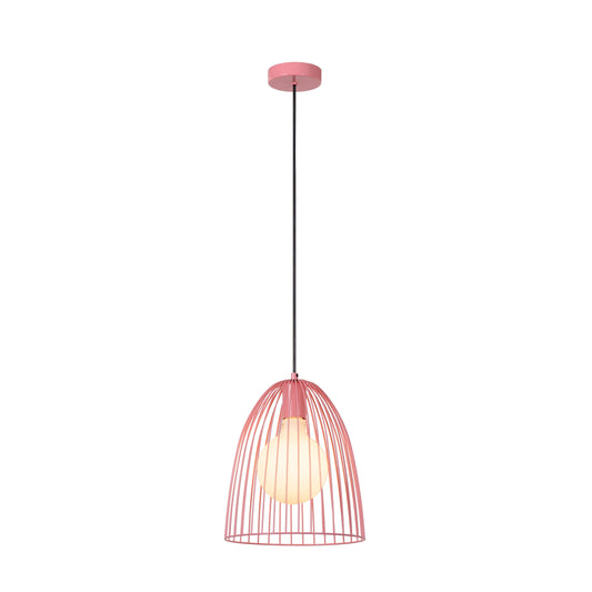 Lucide MACARONS - Pendant light - Ø 24,5 cm - 1xE27 - Pink