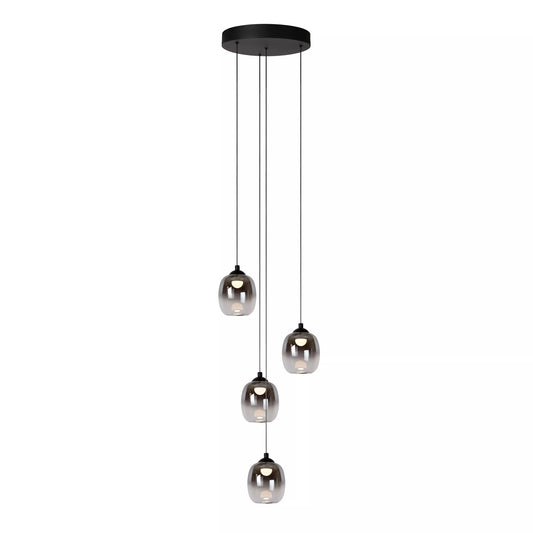 Lucide TAMINO - Pendant light - Ø 36 cm - LED Dim. - 4x5,2W 3000K - Black