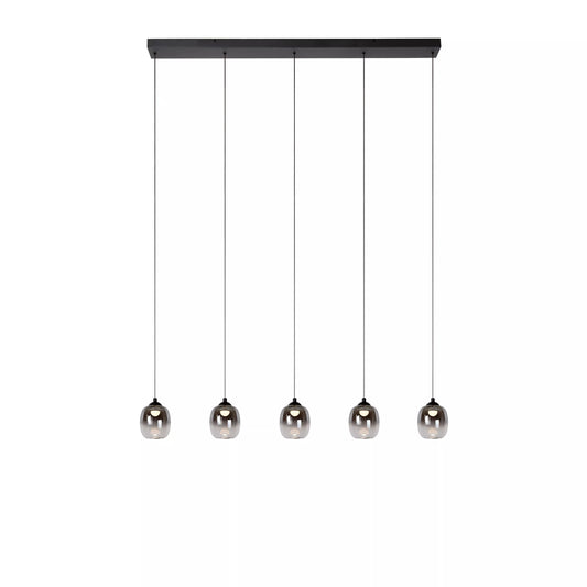 Lucide TAMINO - Pendant light - LED Dim. - 5x5,6W 3000K - Black