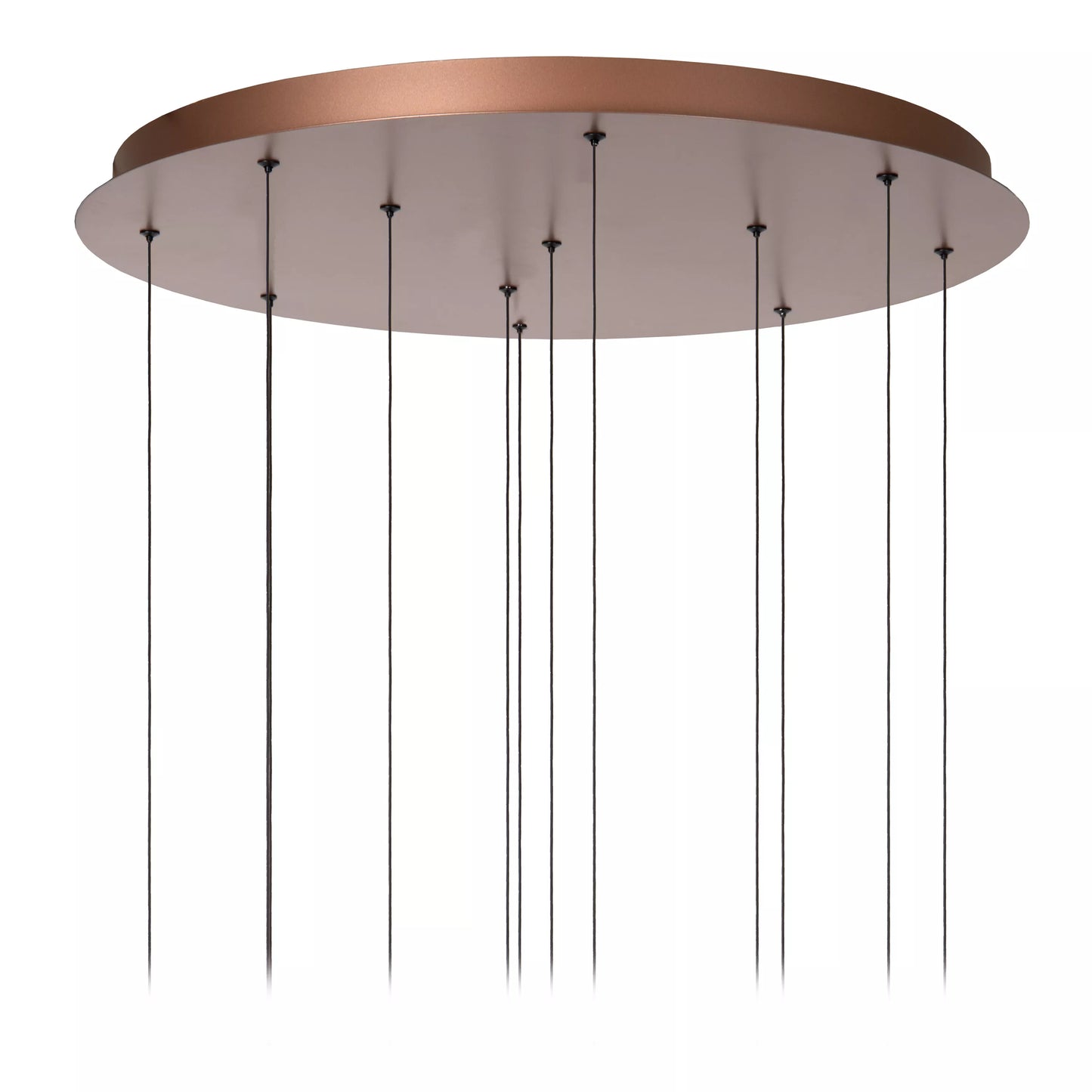Lucide JASMINE - Pendant light - Ø 75 cm - LED Dim. - CCT - 12x4,5W 2200K/3300K - Suitable for double-height spaces and high ceiling - Copper | Premium