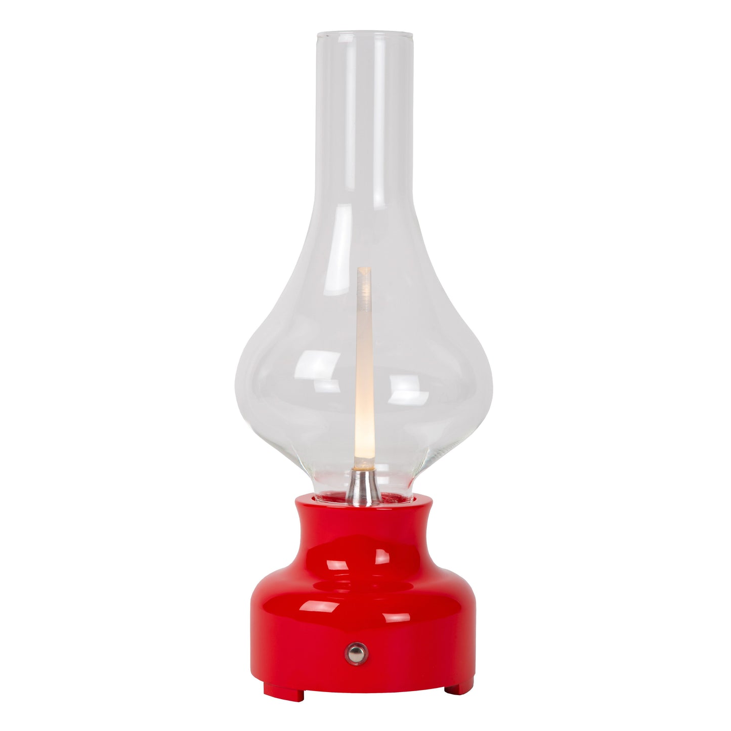 Lucide JASON - Rechargeable Table lamp - Battery pack/batteries - LED Dim. - 1x2W 3000K - 3 StepDim - Red