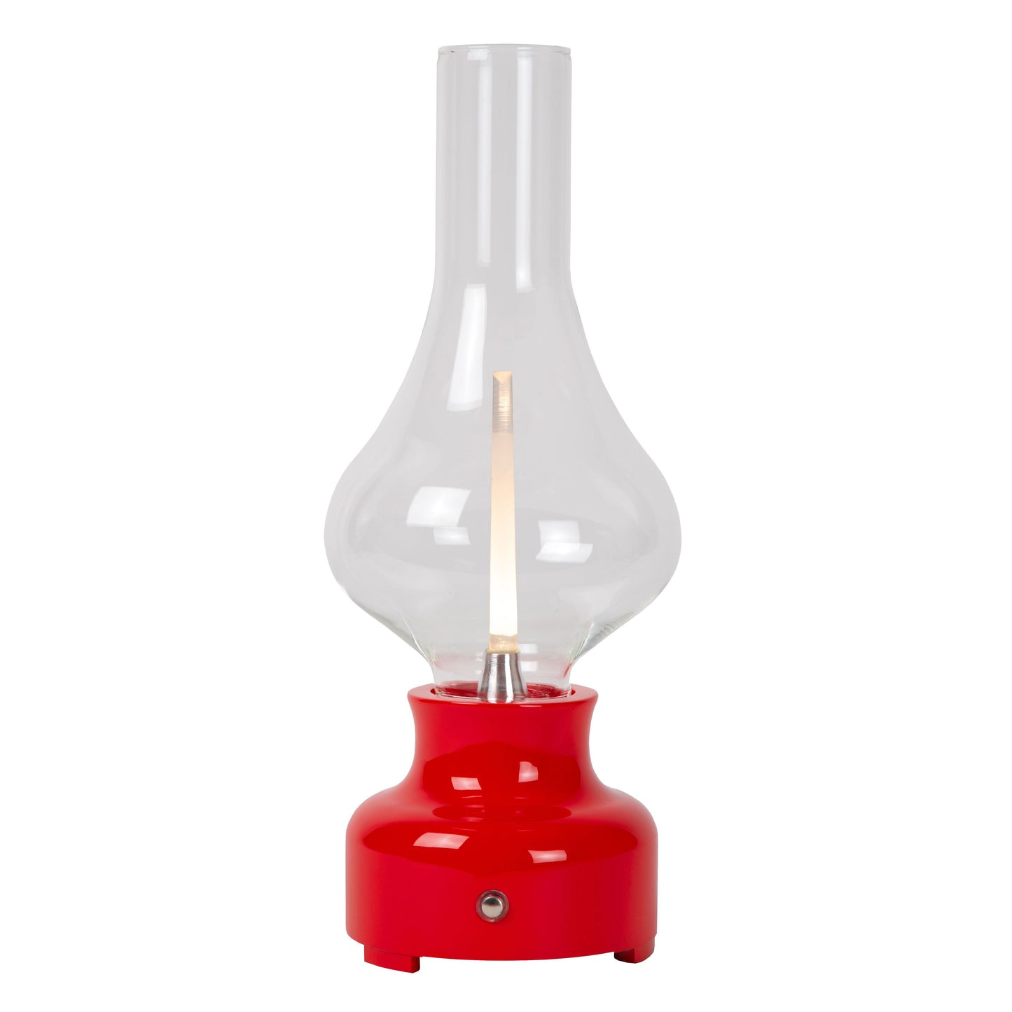 Lucide JASON - Rechargeable Table lamp - Battery pack/batteries - LED Dim. - 1x2W 3000K - 3 StepDim - Red