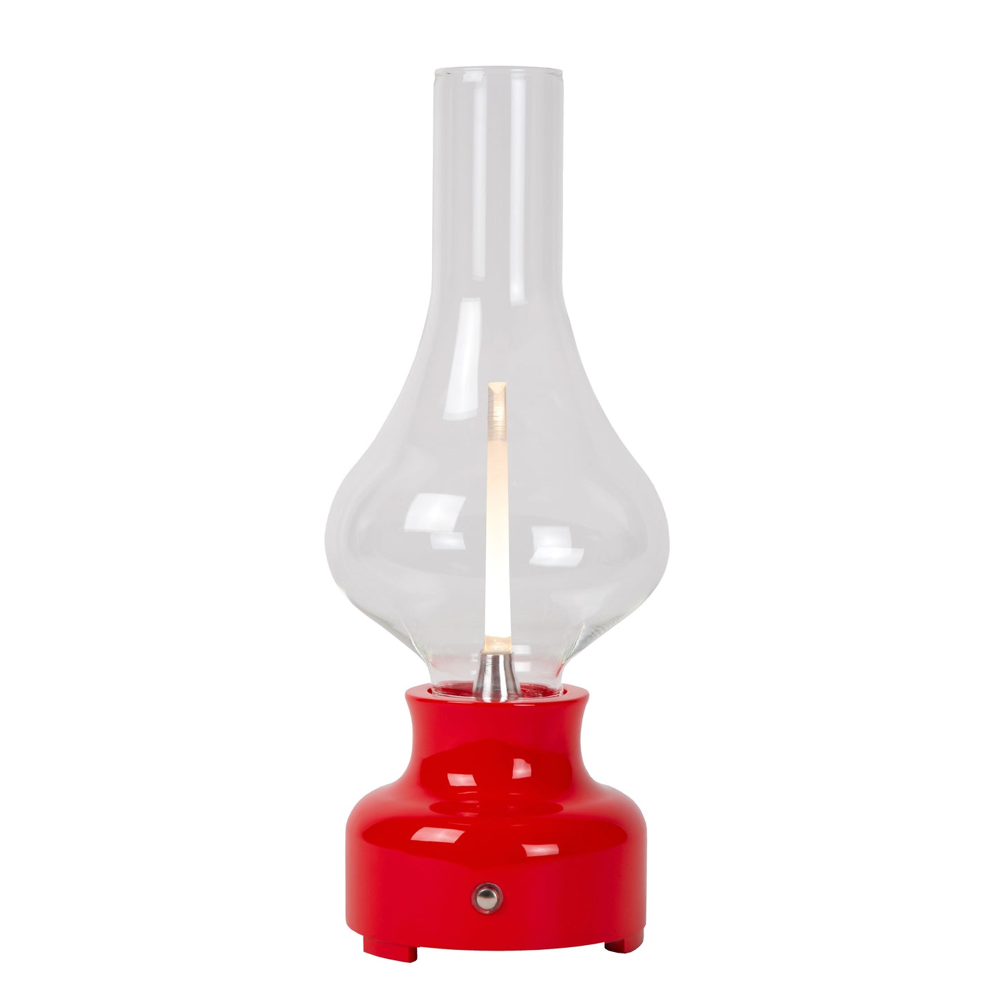 Lucide JASON - Rechargeable Table lamp - Battery pack/batteries - LED Dim. - 1x2W 3000K - 3 StepDim - Red