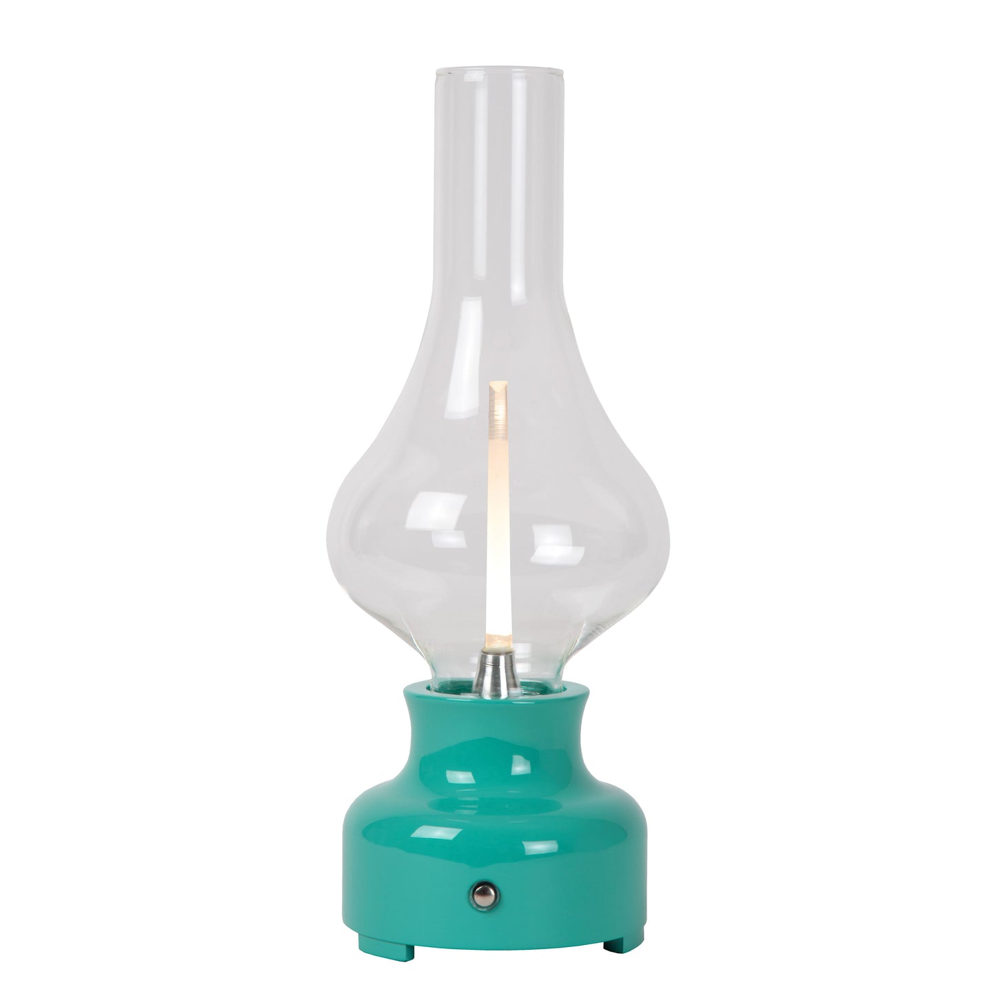 Lucide JASON - Rechargeable Table lamp - Battery pack/batteries - LED Dim. - 1x2W 3000K - 3 StepDim - Turquoise