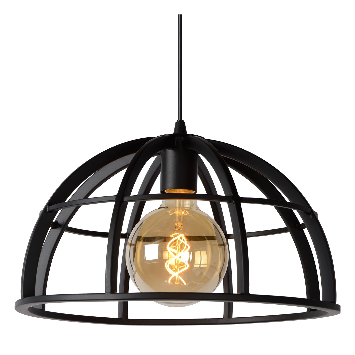 Lucide DIKRA - Pendant light - Ø 40 cm - 1xE27 - Black