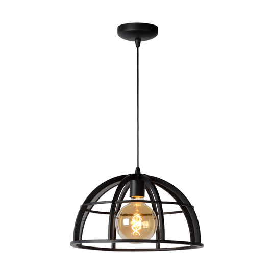 Lucide DIKRA - Pendant light - Ø 40 cm - 1xE27 - Black