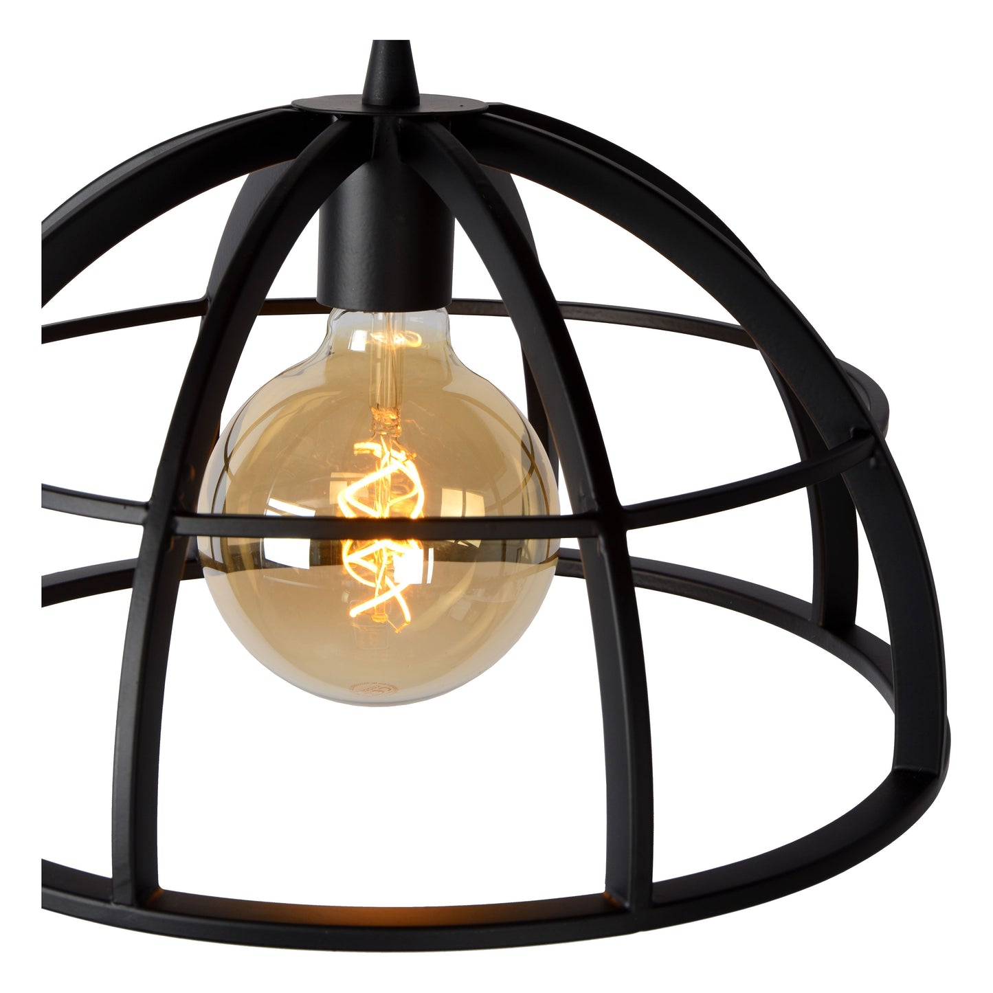 Lucide DIKRA - Pendant light - 2xE27 - Black