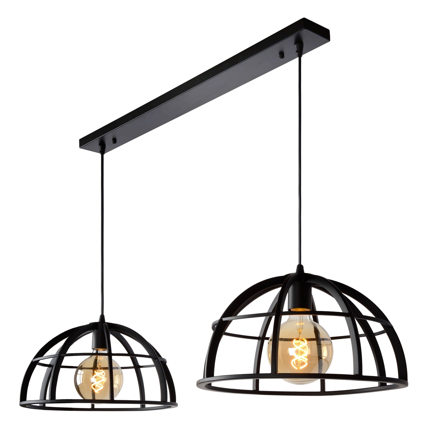 Lucide DIKRA - Pendant light - 2xE27 - Black