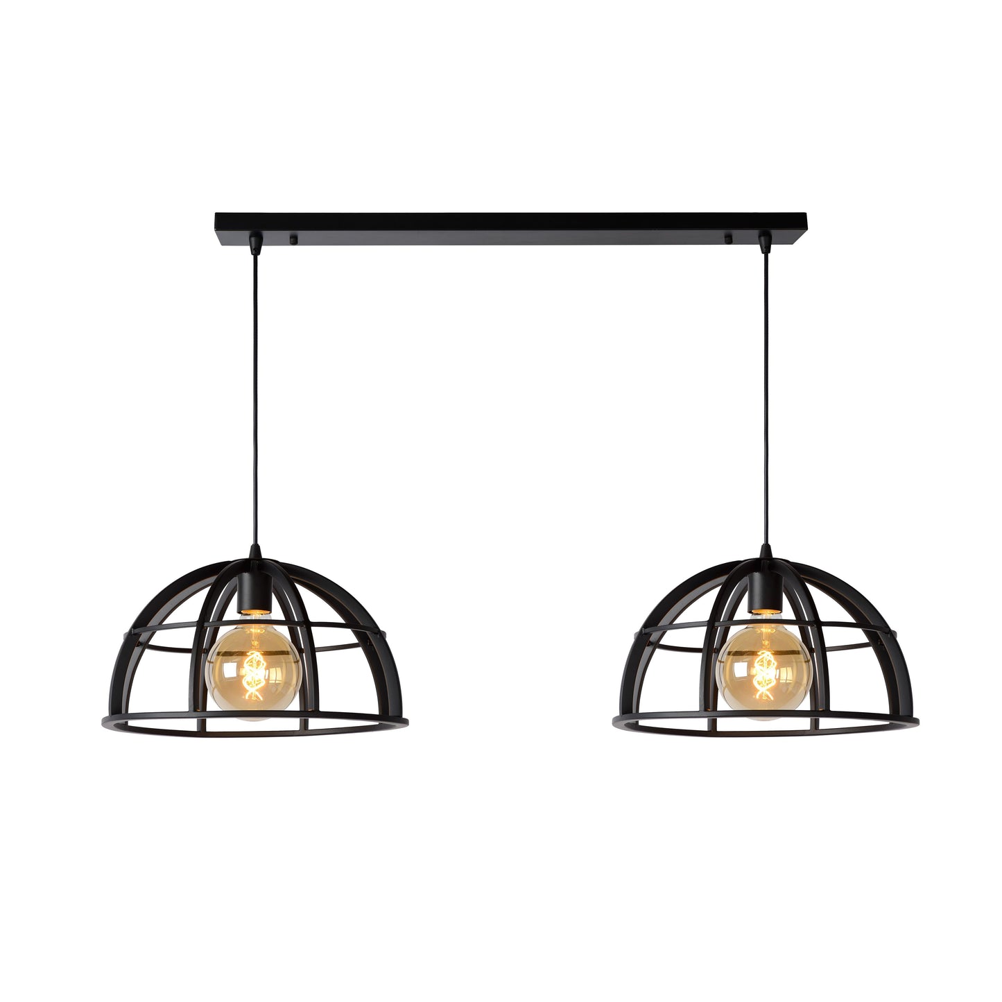 Lucide DIKRA - Pendant light - 2xE27 - Black