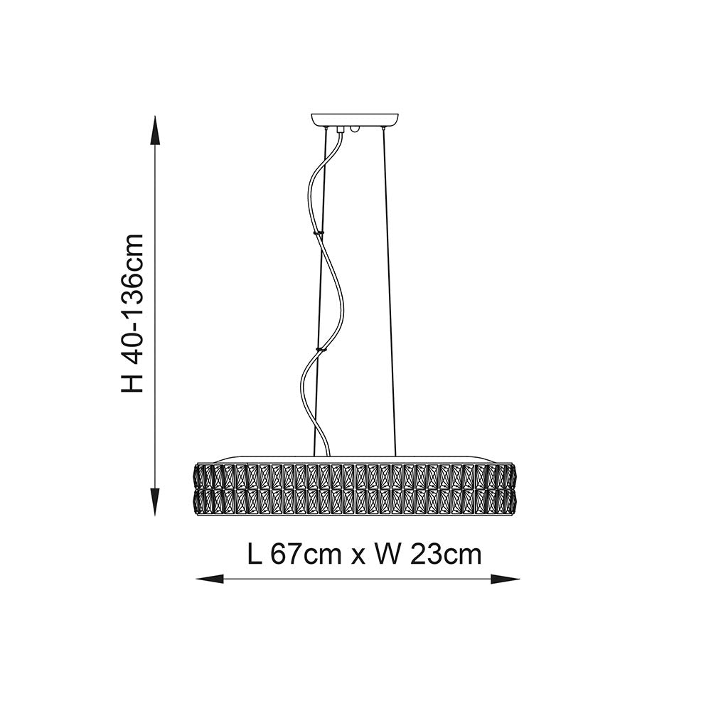 Verina 5lt linear pendant