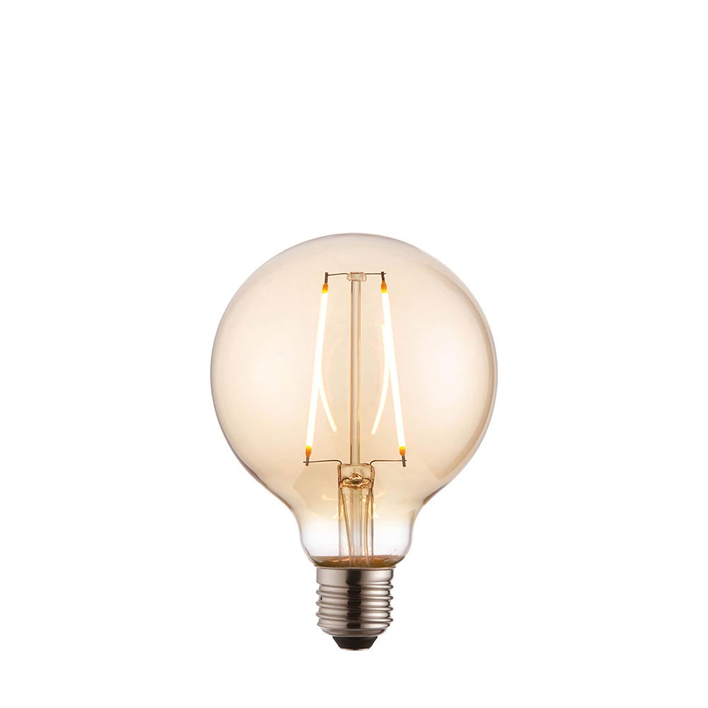 E27 LED filament globe 95mm dia