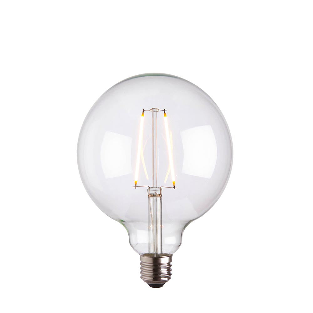 E27 LED filament globe 125mm dia