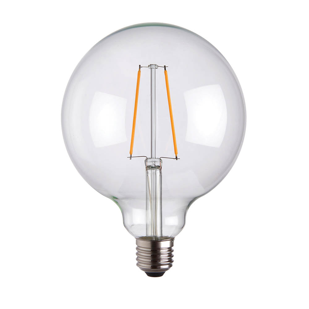 E27 LED filament globe 125mm dia
