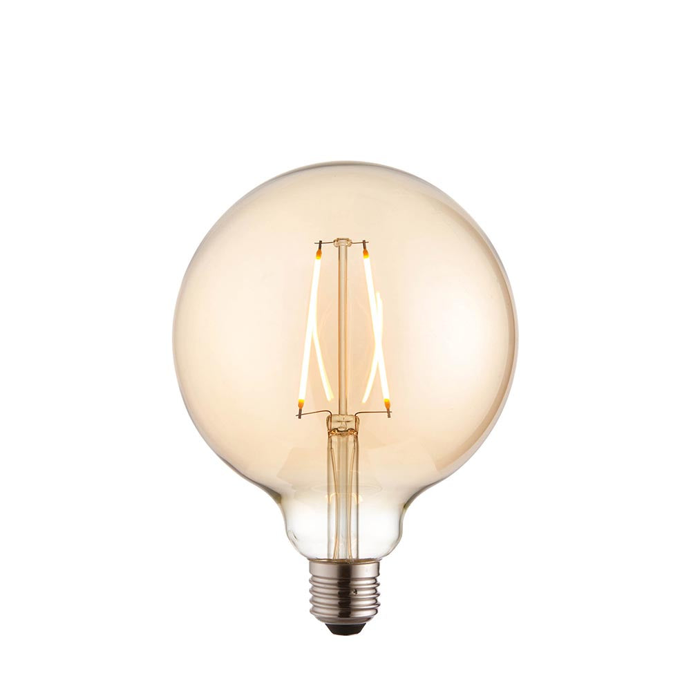 E27 LED filament globe 125mm dia