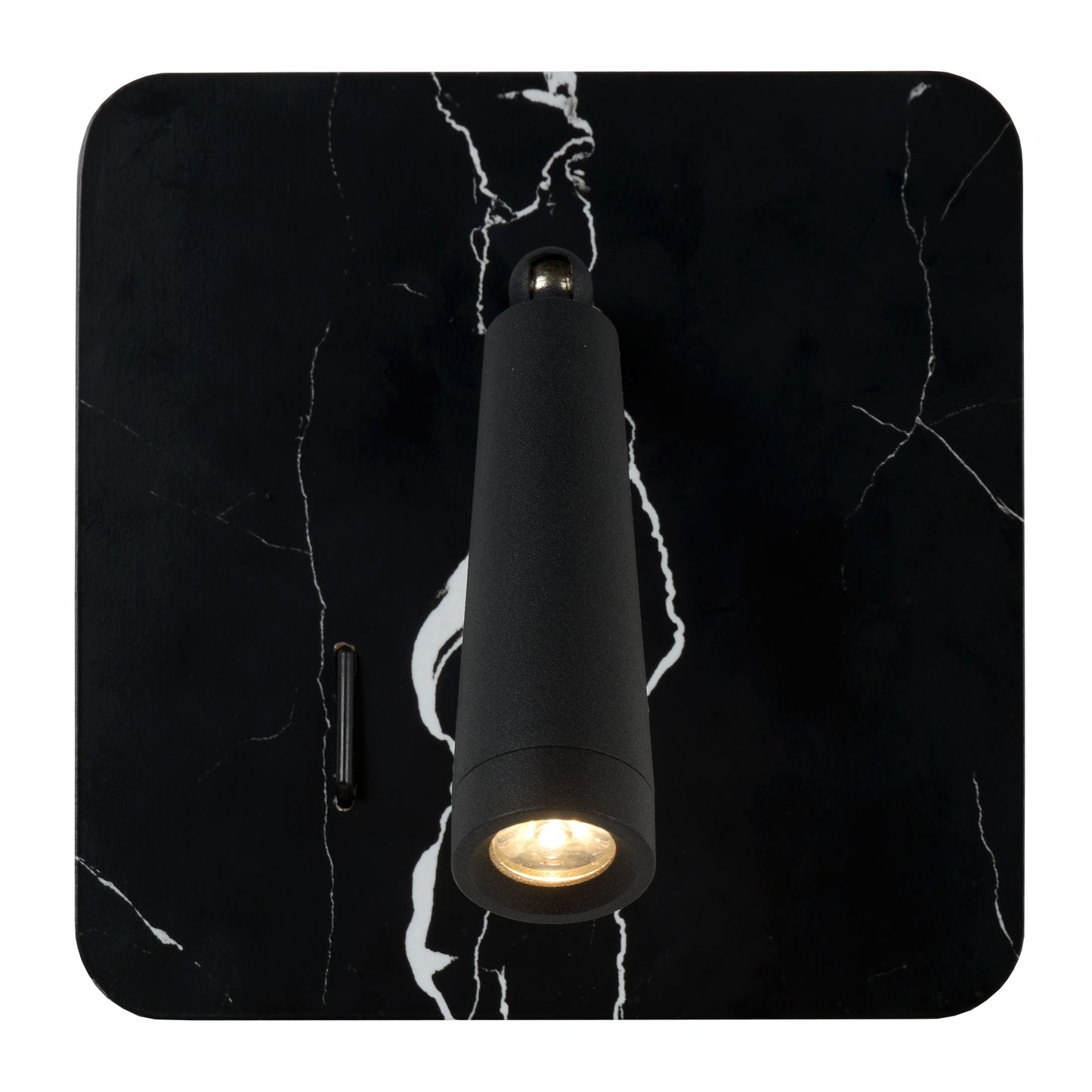 Lucide OREGON - Bedside lamp / Wall light - LED - 1x4W 3000K - With USB charging point - Black