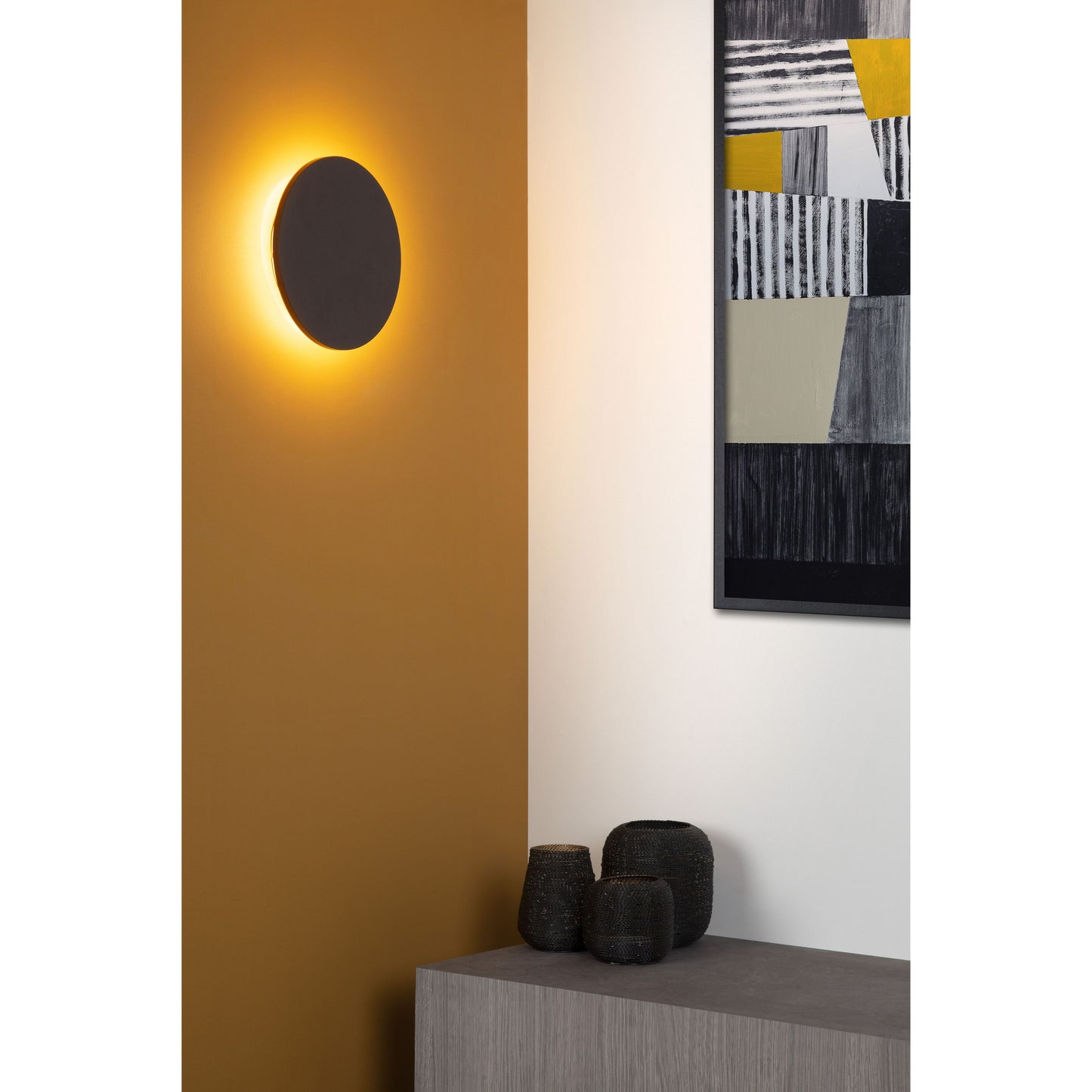 Lucide GLIMPSE - Wall light - Ø 22 cm - LED - 1x11W 2700K - Brown