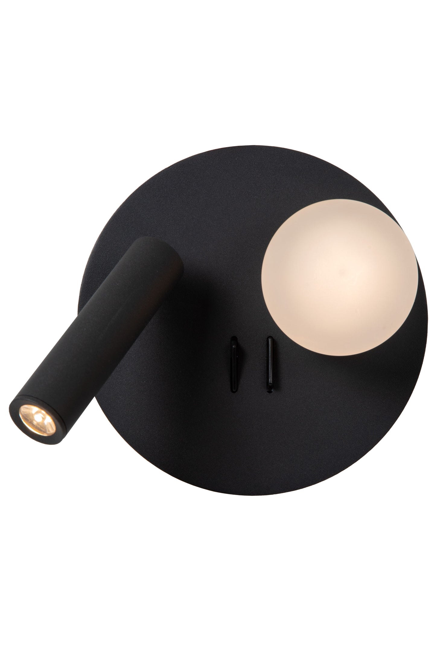 Lucide MATIZ - Bedside lamp / Wall light - LED - 1x3,5W 3000K - With USB charging point - Black