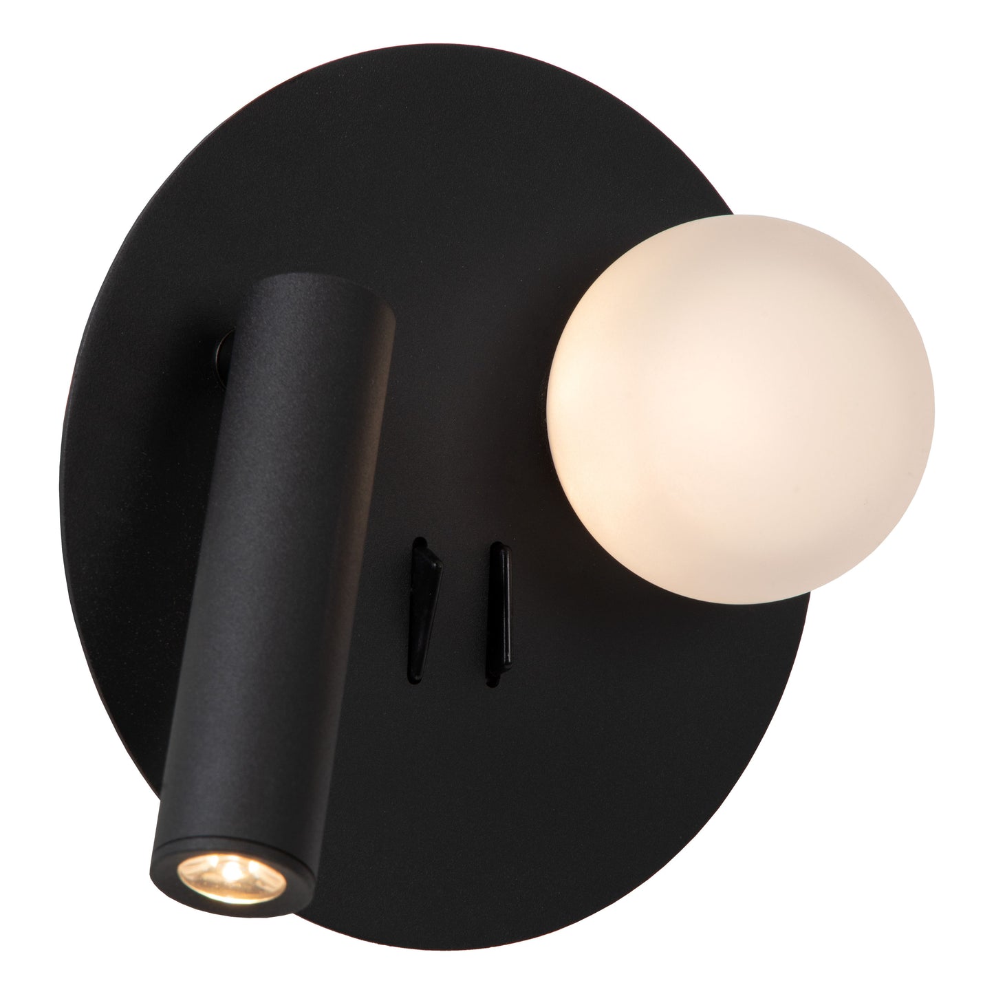 Lucide MATIZ - Bedside lamp / Wall light - LED - 1x3,5W 3000K - With USB charging point - Black