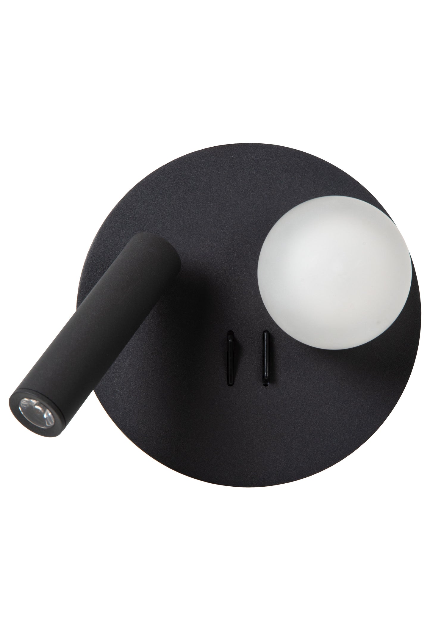 Lucide MATIZ - Bedside lamp / Wall light - LED - 1x3,5W 3000K - With USB charging point - Black