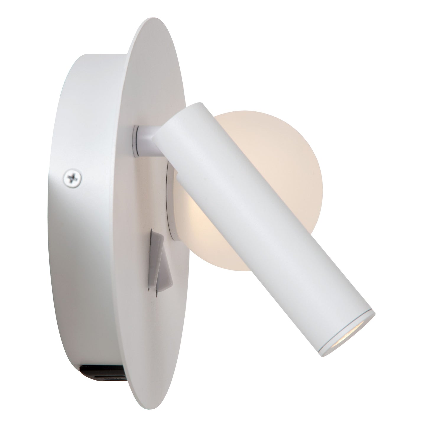 Lucide MATIZ - Bedside lamp / Wall light - LED - 1x3,5W 3000K - With USB charging point - White