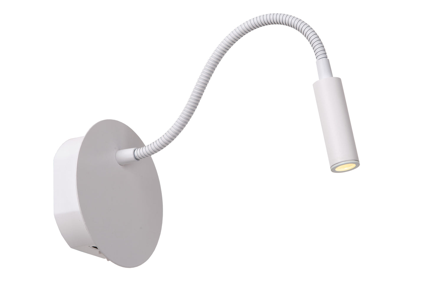 Lucide JOLIJN - Rechargeable Bedside lamp / Wall light - Battery pack/batteries - Ø 11 cm - LED - 1x2W 3000K - Magnetic - White