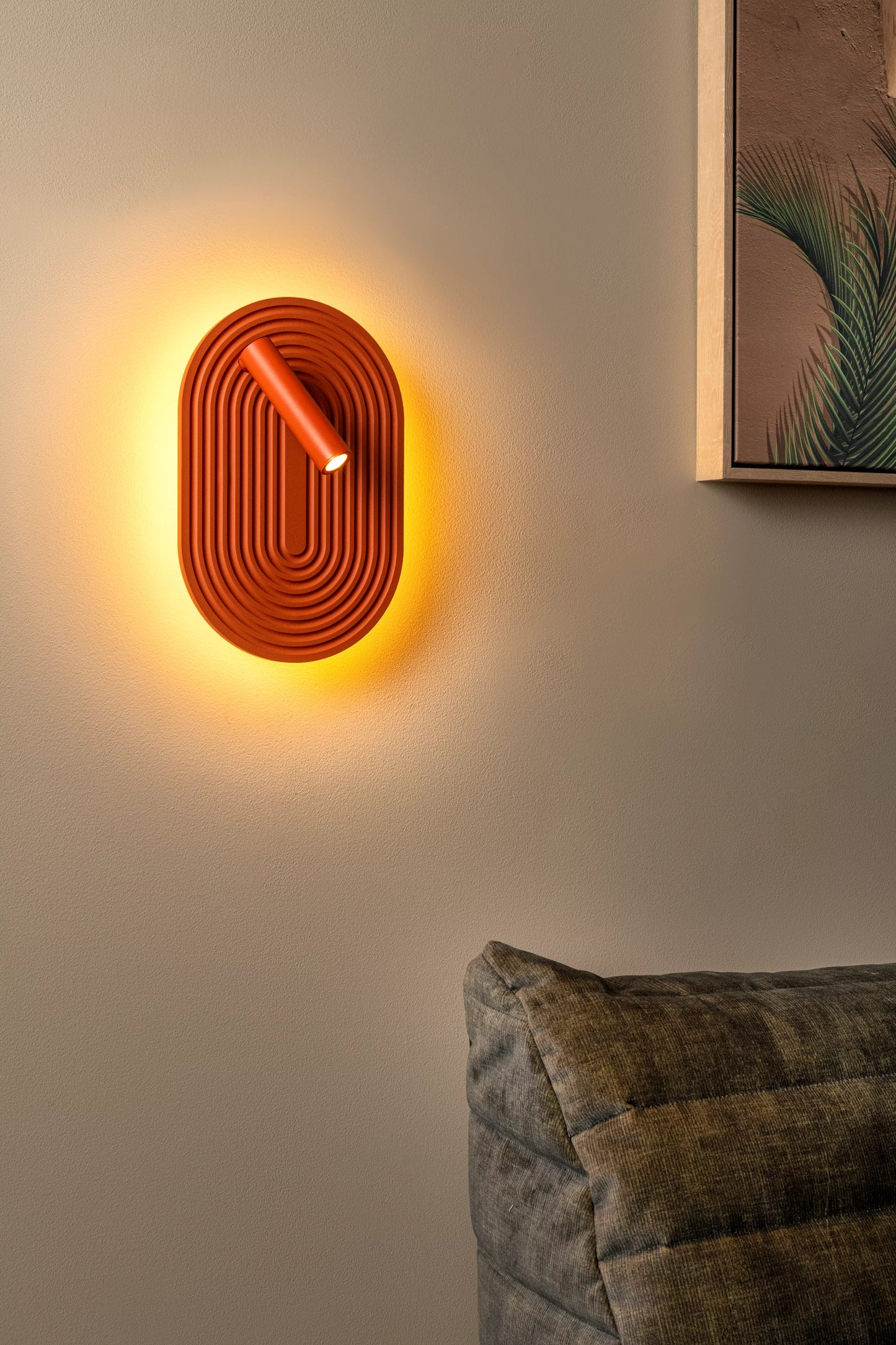Lucide CARMINO - Wall light - LED - 1x12W 2700K - Terracotta | Essential